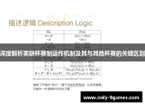 深度解析英联杯赛制运作机制及其与其他杯赛的关键区别